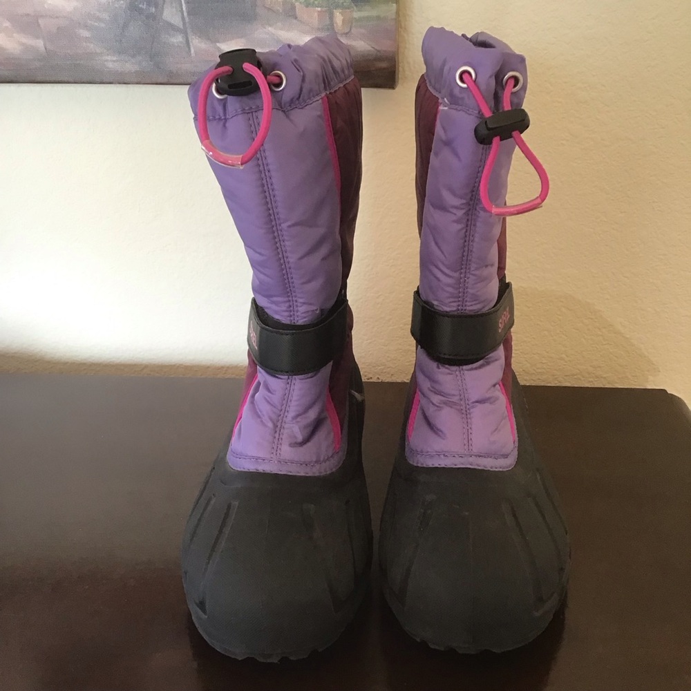 Sorel rain and snow boots purple Sz 7 - Picture 5 of 8